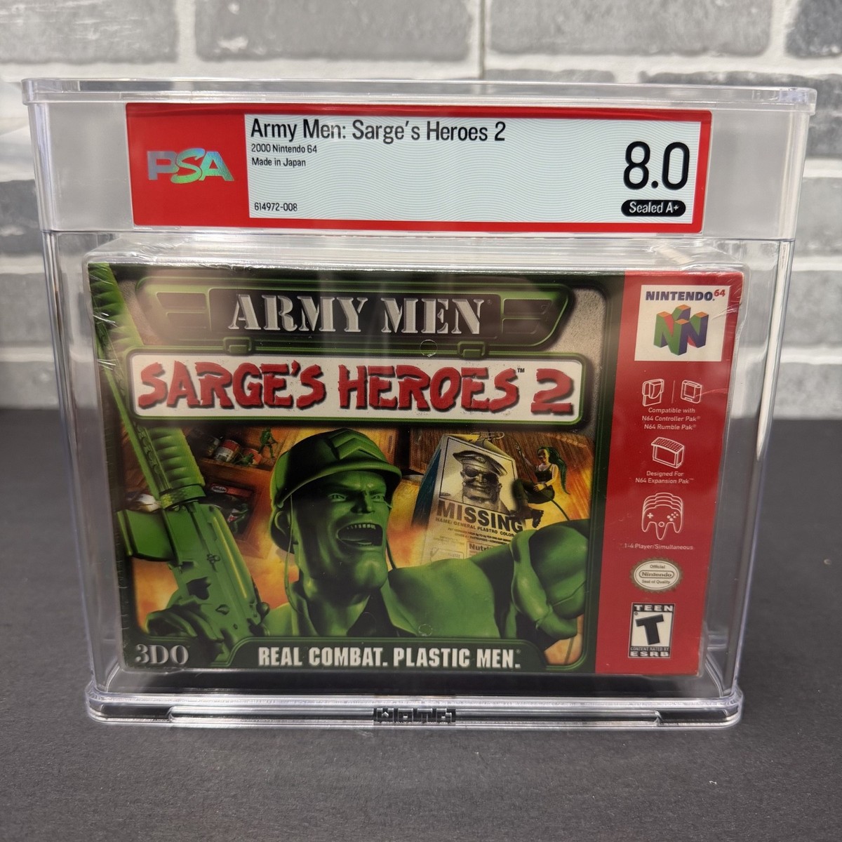 【中古】 Army Men: Sarges Heroes 2 / Game Army Men: Sarge's Heroes 2 (Nintendo 64, 2000) for sale online | eBay