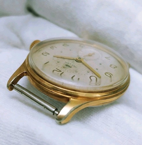Vintage USSR Soviet Era Watch Saturn ChChZ 1960 years Gold Plated Case Date - Picture 5 of 15