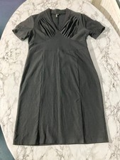 Womens 38 Chest Black Stretchy Fitted Pencil Dress