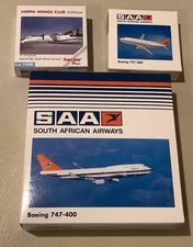 Herpa Wings 1:500 South African Airways Dash 8-300, Boeing 737-300, 747-400