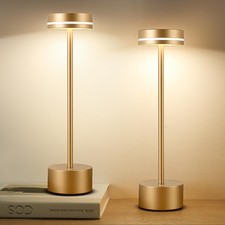 2 Pack LED Cordless Table Lamp Rechargeable, 5000mAh Portable Battery Operate...