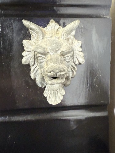 New Haven Clock Co. Iron Case Mantle Clock c.1880 USA Gothic Mythical Decor RARE - 第 11/22 張圖片