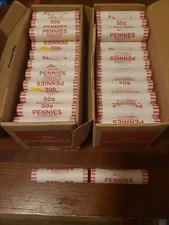 2025 P&D Lincoln Shield Cent Obw Rolls 1 Roll Denver & 1 Roll Philadelphia BU 