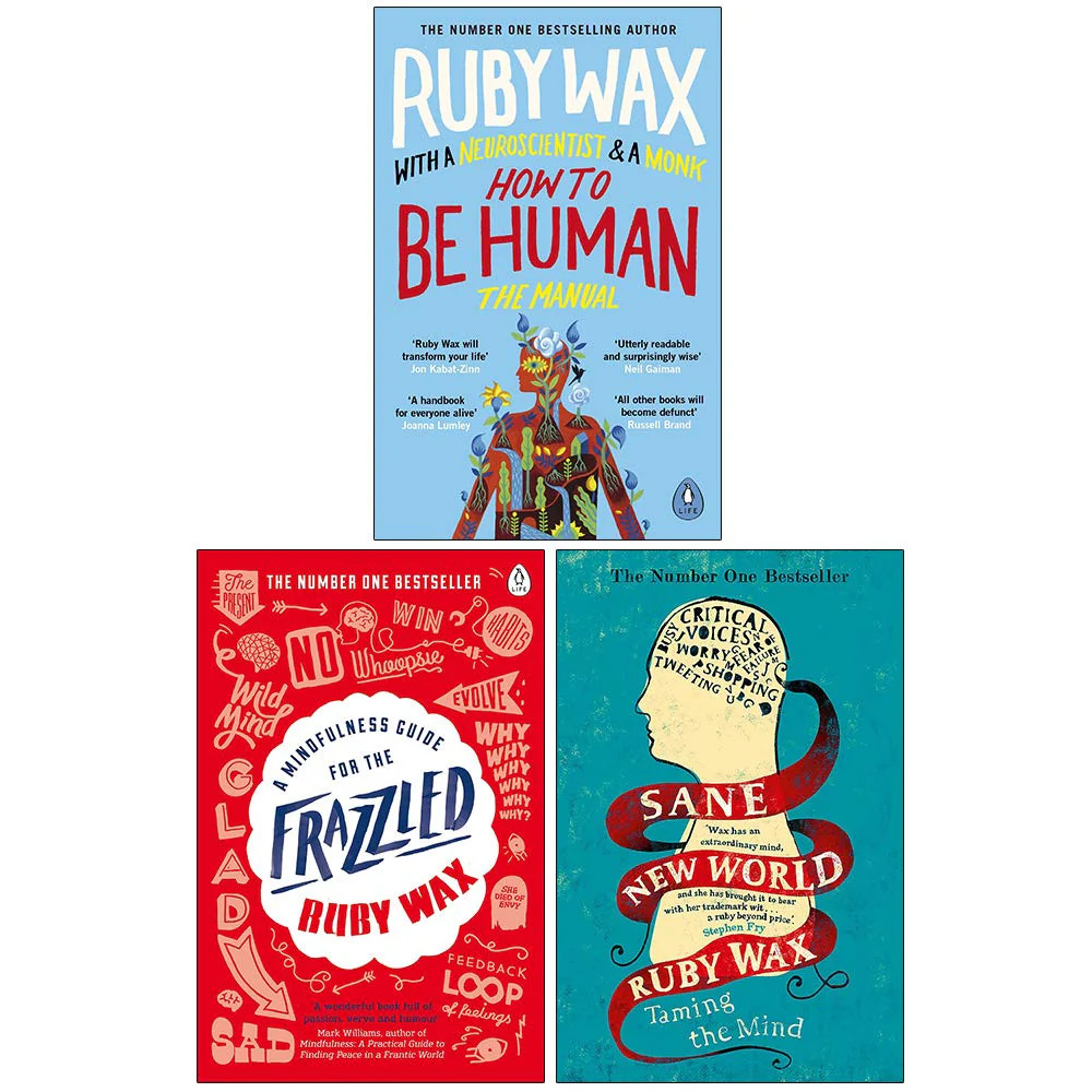 Ruby Wax Unisex Light How To Be Human & Sane New World & A Mindfulness Guide For The Frazzled 3-Book Set By - Non Fiction - Paperback - Image 5