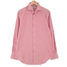 Suitsupply Mens Formal Shirt Check Business Button Down Ui7 Size 40 15 3/4