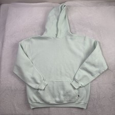 VTG Russell Athletic Blue Pullover Long Sleeve Fleece Hoodie Men's Large