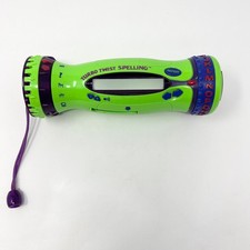 Leap Frog Turbo Twist 2000 Spelling Handheld Learning Game Green Purple Tested