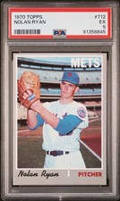 Topps 1970 Nolan Ryan #712 New York Mets PSA 5 Graded Baseball Card