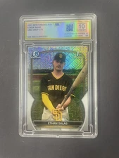 2023 Bowman Chrome Mega Box Ethan Salas RC Mojo #BCP171 CGA 10