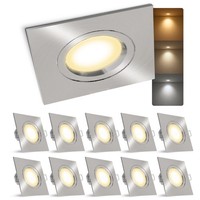 10X Einbaustrahler Led GU10 6W Warmweiß Neutralweiß Tageslicht Deckenlampe Spot