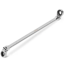 Extra Long Flex Head Ratcheting Wrench Set 8-9mm Double Box End CRV Steel