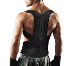 Reinforced Belt Lumbar Column Posture Corrector Vest Adjustable Back Support Str