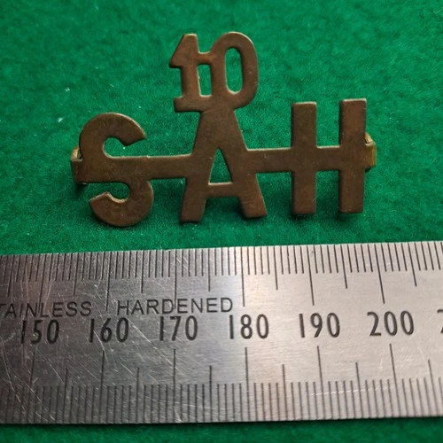 WW1 South Africa 10th South African Horse Shoulder Title Badge East Africa