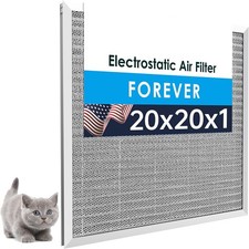 20x20x1" Aluminum Electrostatic Air Filter for Furnace & Central Air Conditioner