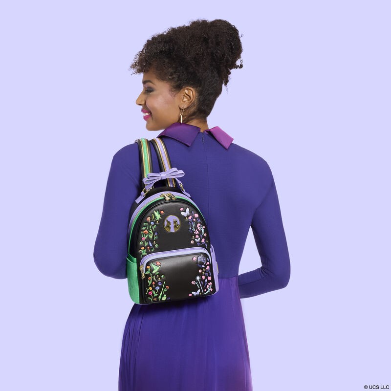 NWT Wicked Glinda & Elphaba Floral & Lace Mini Loungefly Backpack Wicked Glinda & Elphaba Floral & Lace Mini Backpack | Loungefly main image 2