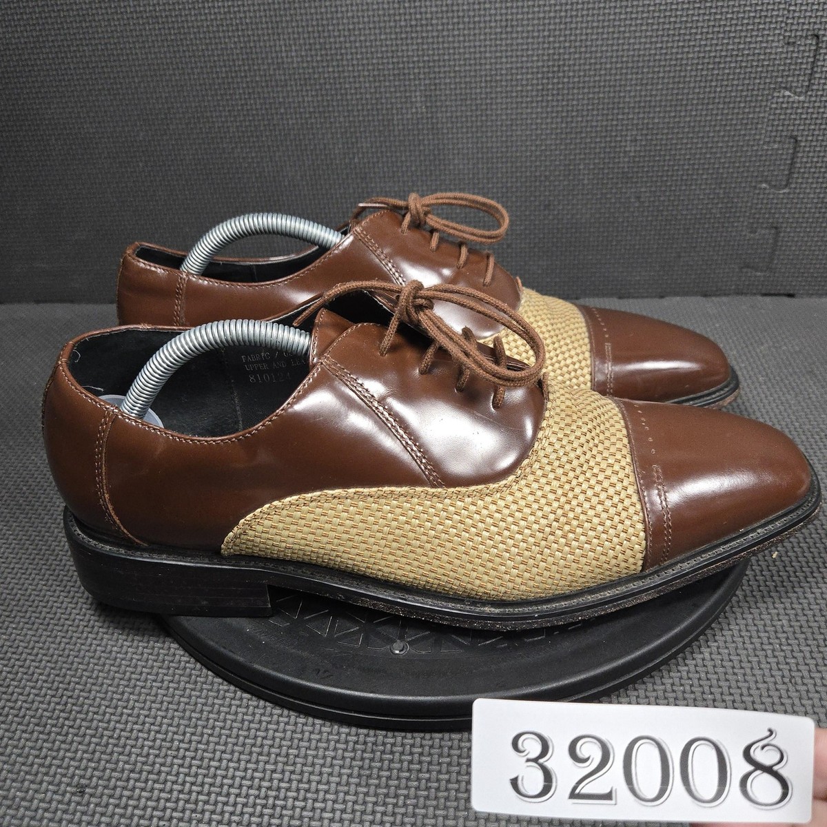 Giorgio Brutini Shoes Mens Size 10.5 Brown Tan Cap Toe Oxford