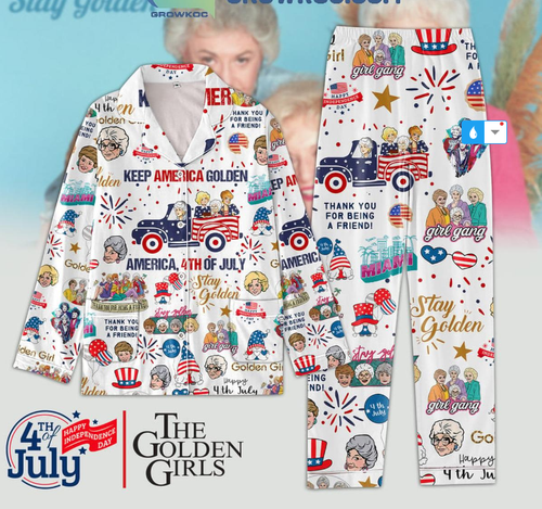 The Golden Girls Independence Day America Polyester Pajamas Set