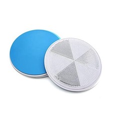 2Pcs 4.2 Inch Round Warning Reflectors for Car Truck Bike Boat Adhesive White