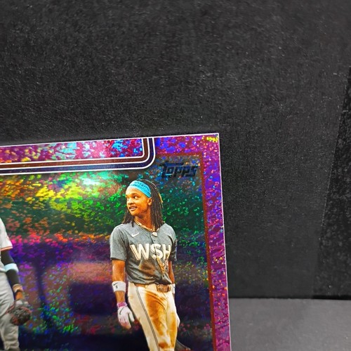 THINK FAST! 2025 Topps Series 2 PINK HOLO FOIL #639 (Elly / Abrams) Speed Demons - Picture 4 of 7