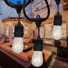 11M Heavy Duty Waterproof Festoon Patio Lights Party Backyard Connectable String