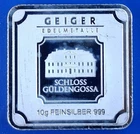 Silver 10 Gram Geiger Bar