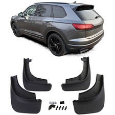 Schmutzfänger Set vorne und hinten Schwarz für VW Touareg CR ab 18 mit R-Line