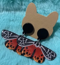 Colorful Light Weight Butterfly Shaped Earrings. Casual, Bright, Party, Festive