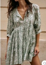 Daughter's Of India  Kyra Mini Dress-Jade:Size L