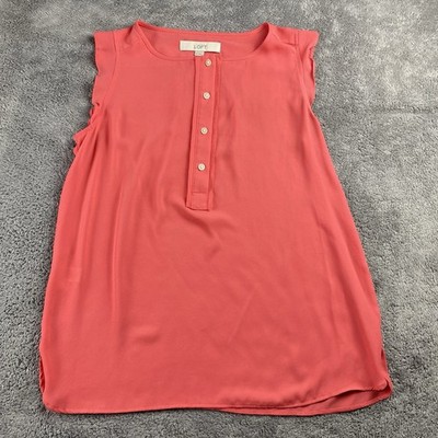 Express Short Sleeve Top Shirt Womens XS Coral