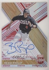 2019 Panini Elite Extra Edition Status Red Die-Cut 74/75 Beau Philip Auto 0rf