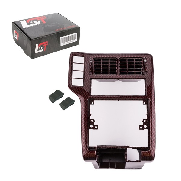 Mittelkonsole Rahmen Luftgitter Abdeckungen Carbon Rot FüR VW Polo 6N1 1994-1999-image