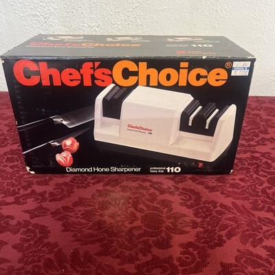 NEW Chef's Choice White Electric Diamond Home Knife Sharpener Model 310 NIB NICE