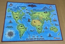 Vtg Ultima II 2 Revenge Enchantress Sierra Earth CLOTH MAP ONLY 2nd Issue