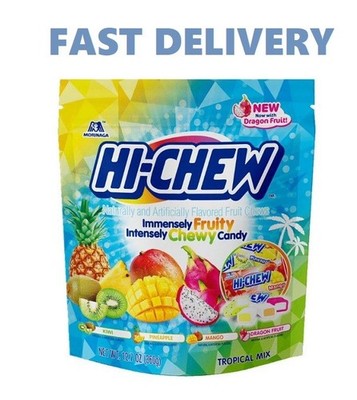 Hi-Chew Tropical Mix Chewable Candy, 12.7 oz Bag
