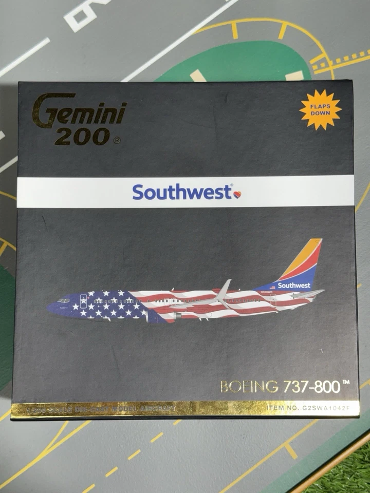 Aviones Southwest Airlines Boeing 737-800 Freedom One Gemini G2SWA1042 escala 1:200 Foto 3 de 4