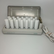 Vintage Conair READY SET GO 20 Heated Hot Rollers Hair Curlers Set HS5B Tested