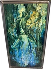 Louis Comfort Tiffany's THE MERMAID Glass Suncatcher, Reproduction FMNH 16”x9”
