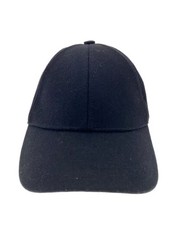 SAINT LAURENT YSL Logo Baseball Cap/ Wool/ Black/ Solid Color/ Men's/ 706537 3YM