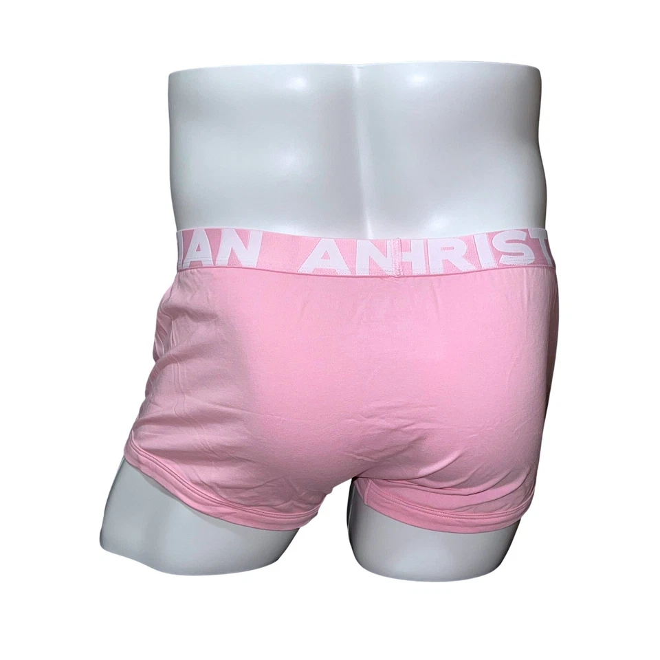 Andrew Christian Boxer Grueso Rosa Talla M (33-35) #93330 Nuevo Con Etiquetas Foto 3 de 4