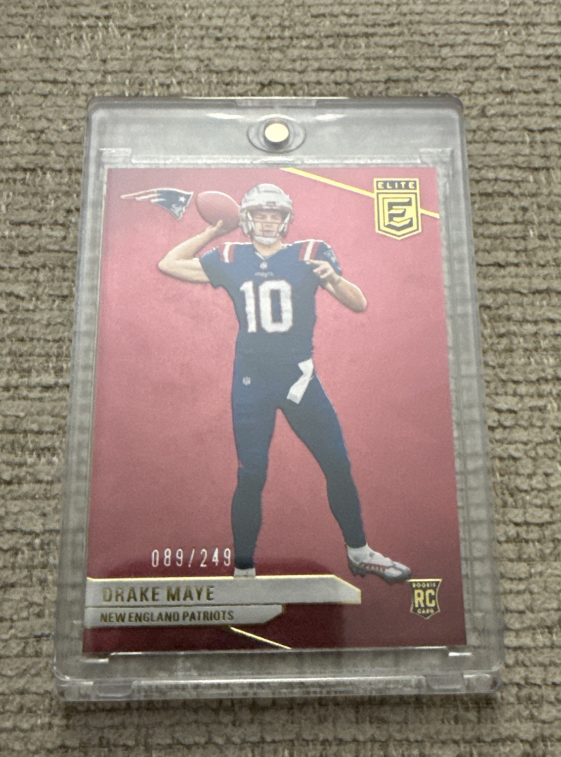 2024 Panini Donruss Elite RC Drake Maye Maroon Rookie /249