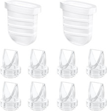 8Pcs Duckbill Valves and 2Pcs Silicone Diaphragms Compatible with Eufy E10/S1/S1