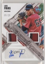 2022 Diamond Kings DK Material Signatures Holo Blue 5/25 Luis Frias Auto 1u6