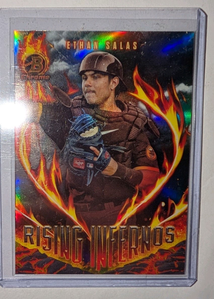 2024 Bowman Chrome Ethan Salas Rising Infernos Refractor RI-12...Padres
