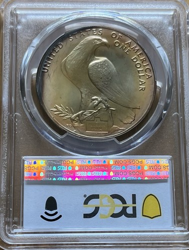 1984-P - PCI Toned - Olympic - U.S. Silver $1 - PCGS MS67 - Picture 2 of 2