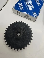 Martin 32-Teeth Single Roller Chain Sprocket 25B32 25 / 1/4 in B Hub Black