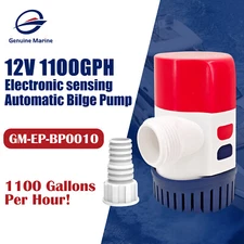 12V 1100GPH Automatic Submersible Boat Bilge Water Pump With Auto Float Switch