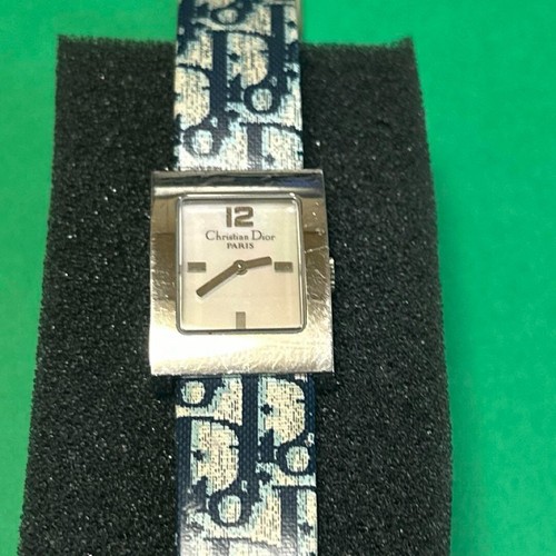 Christian Dior Quartz Watch QZ D78-109 Pearl Dial Square Trotter vintage Used