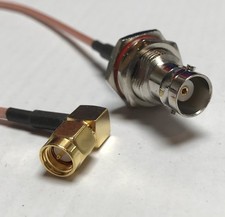 SMA Male Angle to BNC Female Bulkhead Coaxial RG316 CABLE Wireless Antenna USA