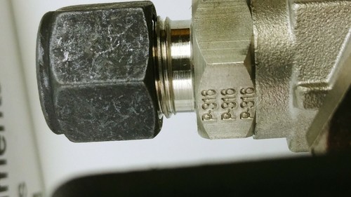 PARKER B-Series 6Z-B6XJ2-SSP Stainless Manual 3-Way Ball Valve 3/8", Made In USA - Picture 9 of 9