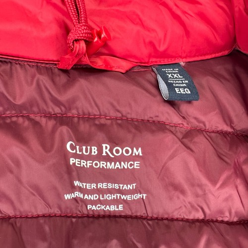 Club Room Mens Quilted Packable Puffer Jacket Red 2XL - Picture 5 of 6